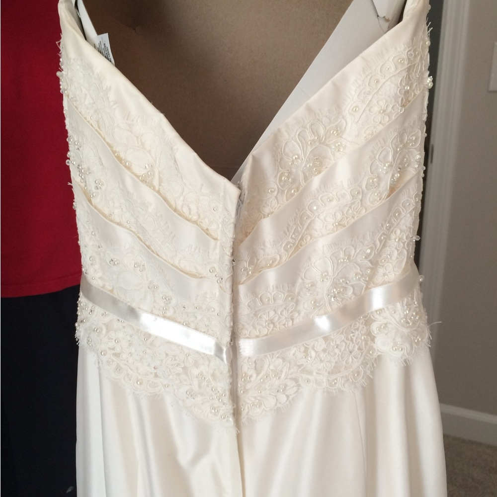 NEW/ NEVER WORN: Paloma Blanca Wedding Dress: style #CA05313 - Picture 11 of 15